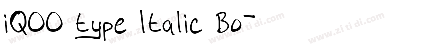iQOO type Italic Bo字体转换